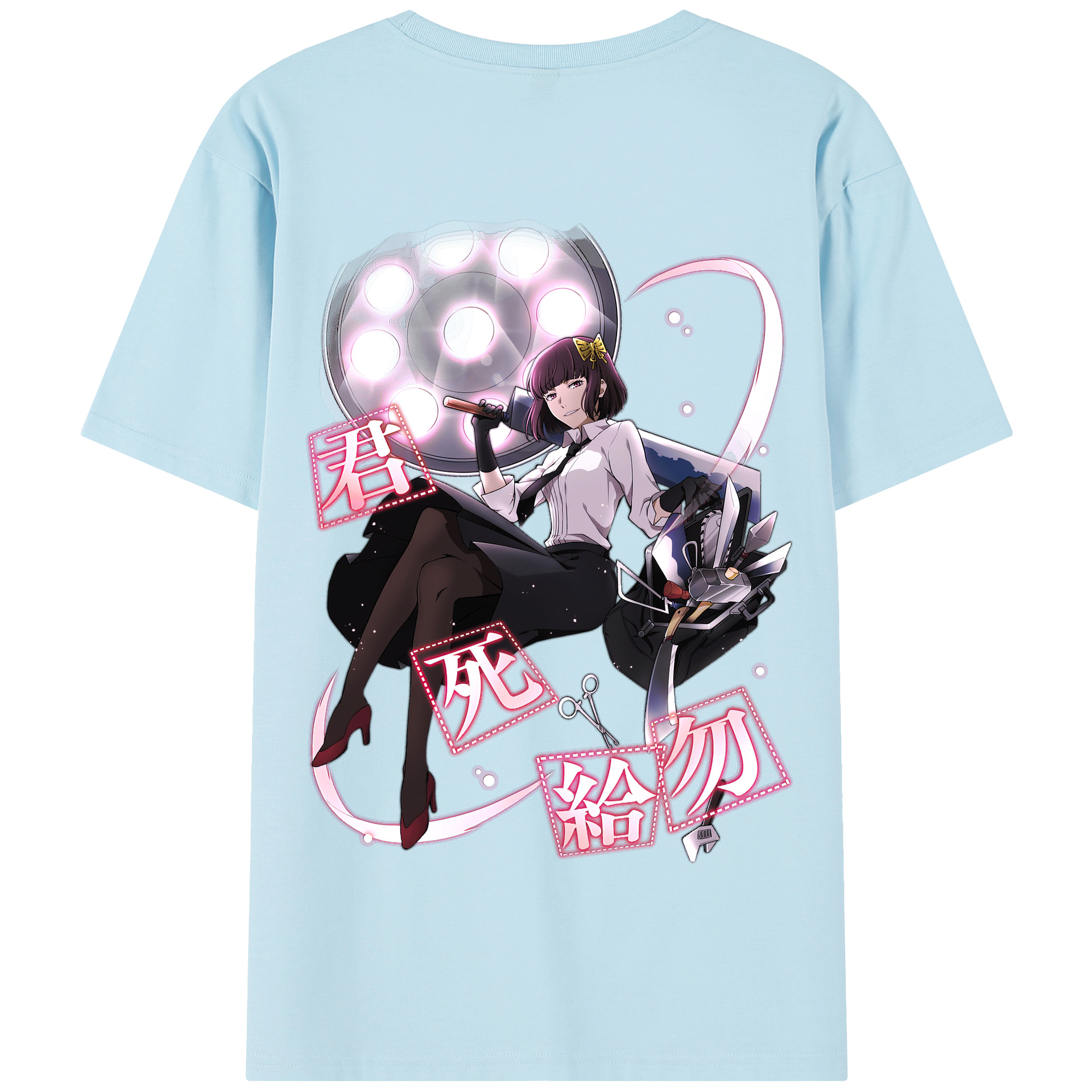 （画像用） 文豪ストレイドッグス Bungo Stray Dogs 綿100％半袖Tシャツ（背面プリント）
